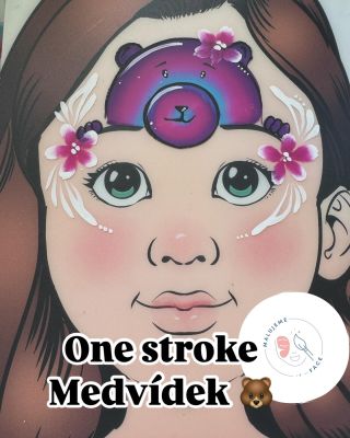 Jednoduchý a rychlý motiv na akci s dlooouhou frontou🐻🖌️ #malujemeface #facepainting #malovaniodgabci